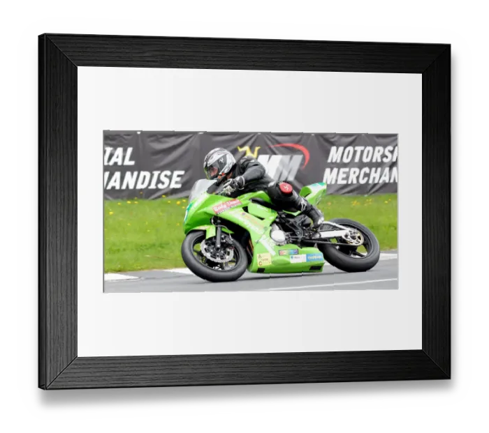 Framed Print : Andrew Brady (Kawasaki) 2011 Supertwin Manx Grand Prix Framed Print : Andrew Brady (Kawasaki) 2011 Supertwin Manx Grand Prix