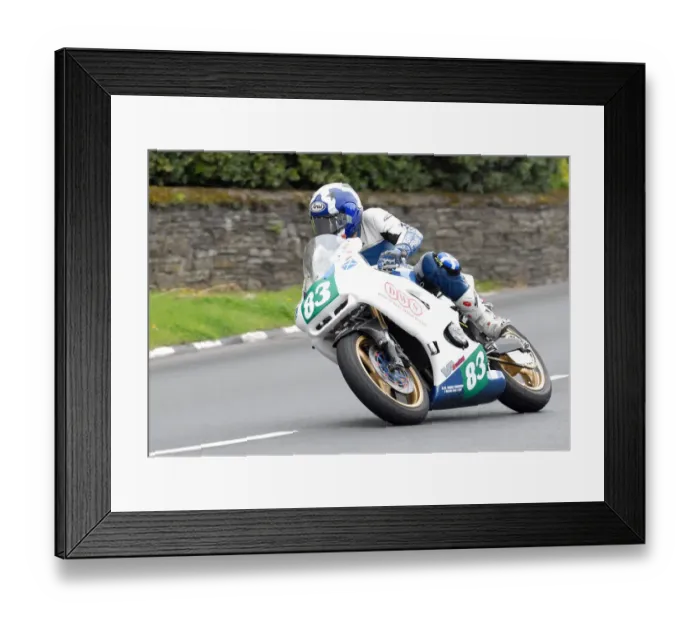 Framed Print : Vic Allan (Kawasaki) 2011 Lightweight Manx Grand Prix Framed Print : Vic Allan (Kawasaki) 2011 Lightweight Manx Grand Prix