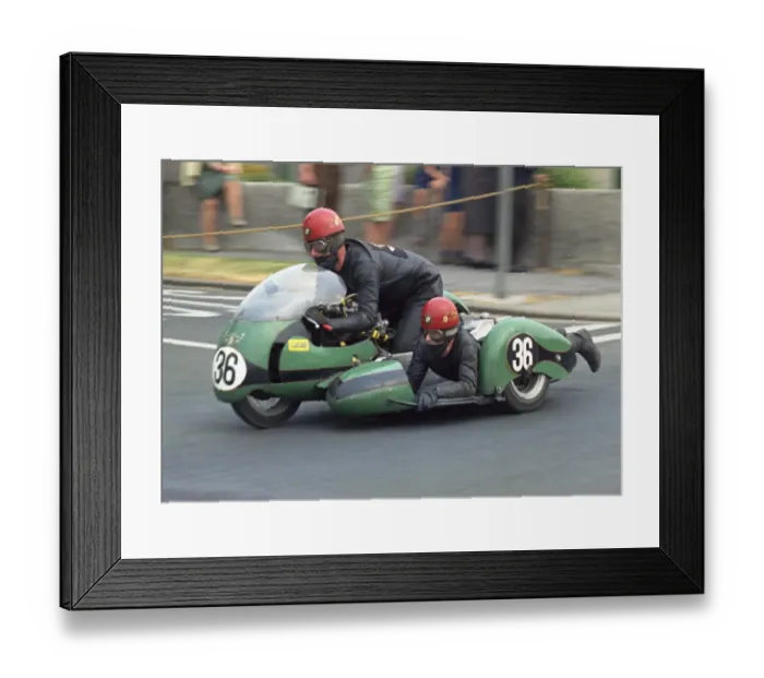 Framed Print : Maurice Tombs & Trevor Tombs (BSA) 1970 500 Sidecar TT Framed Print : Maurice Tombs & Trevor Tombs (BSA) 1970 500 Sidecar TT
