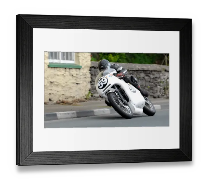 Framed Print : Mark Parrett (BSA) 2011 Formula Classic Manx Grand Prix Framed Print : Mark Parrett (BSA) 2011 Formula Classic Manx Grand Prix
