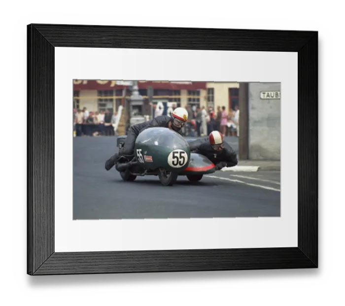 Framed Print : Jeff Gawley & G Alcock (BSA) 1970 500 Sidecar TT Framed Print : Jeff Gawley & G Alcock (BSA) 1970 500 Sidecar TT