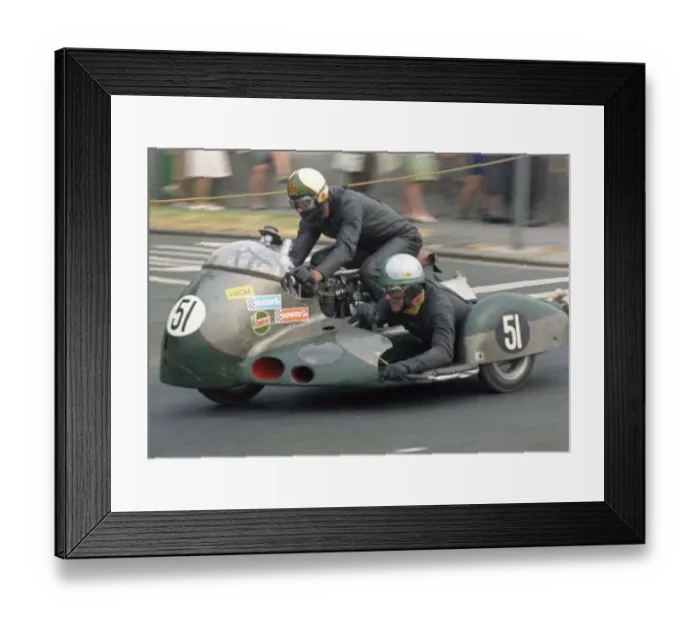 Framed Print : Mick Wortley & J Wilson (M. D. W. ) 1970 500 Sidecar TT Framed Print : Mick Wortley & J Wilson (M. D. W. ) 1970 500 Sidecar TT
