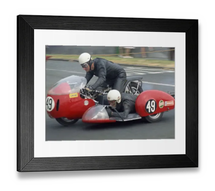 Framed Print : Roger Dutton & Tony Hickford (BSA) 1970 500 Sidecar TT Framed Print : Roger Dutton & Tony Hickford (BSA) 1970 500 Sidecar TT