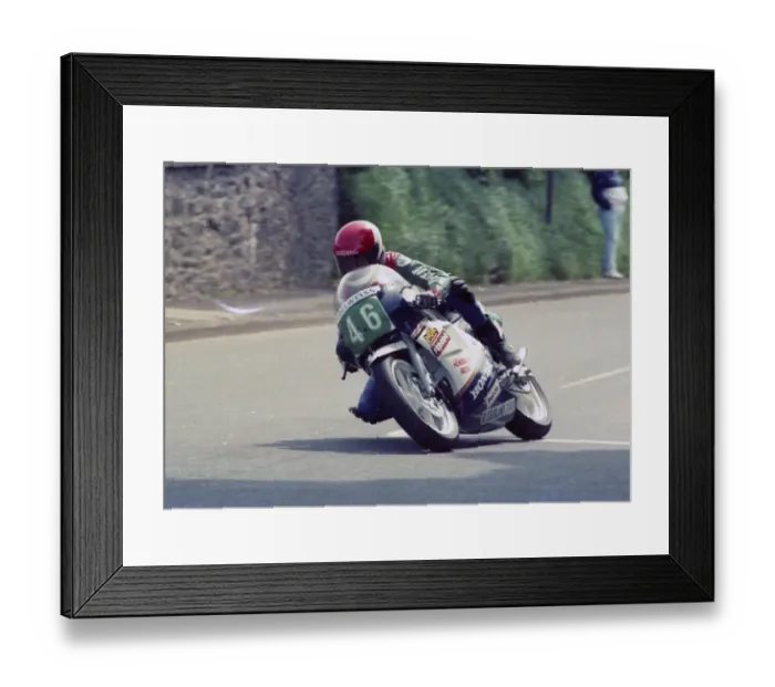 Framed Print : Mark Farmer (Honda) 1986 Production B TT Framed Print : Mark Farmer (Honda) 1986 Production B TT