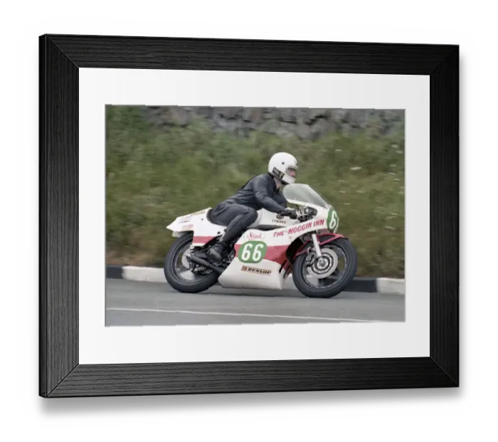 Framed Print : Nigel Rigg (Yamaha) 1978 Junior TT