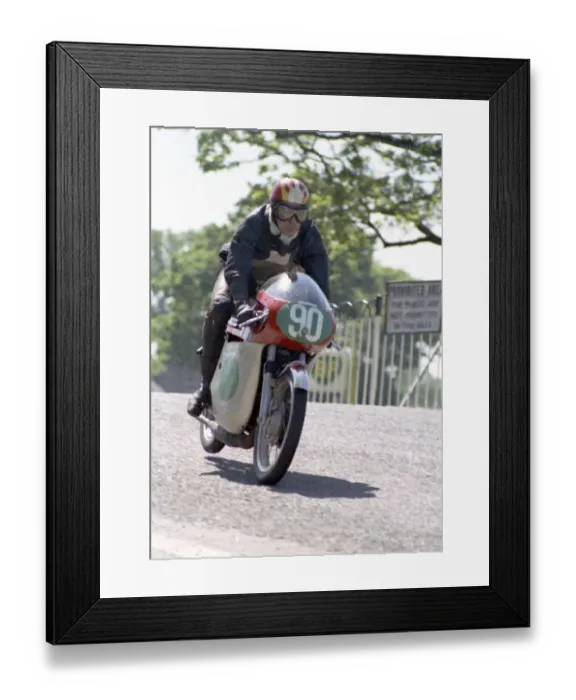 Framed Print : George Franks (Bultaco) 1969 Lightweight TT