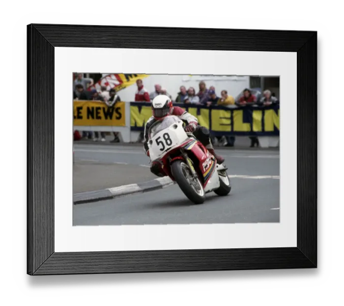 Framed Print : Karl Fox (Yamaha) 1994 Formula One TT Framed Print : Karl Fox (Yamaha) 1994 Formula One TT