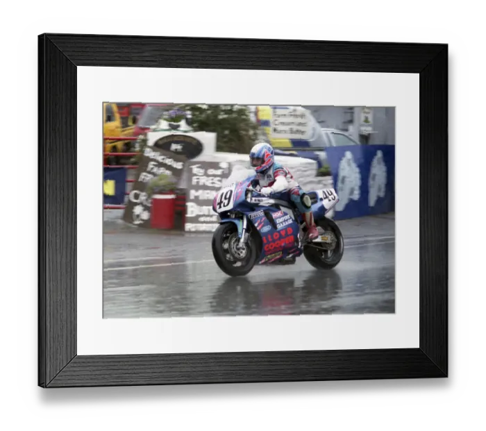 Framed Print : Frank Finch (Suzuki) 1994 Formula One TT Framed Print : Frank Finch (Suzuki) 1994 Formula One TT