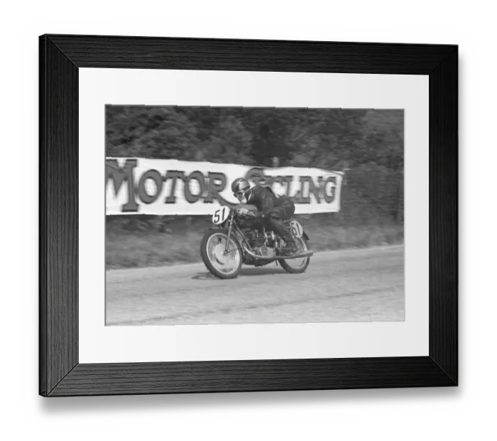 Framed Print : Fron Purslow (MV) 1953 Ultra Lightweight TT Framed Print : Fron Purslow (MV) 1953 Ultra Lightweight TT