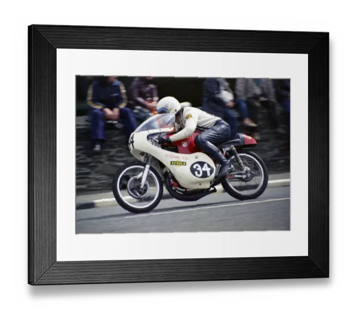 Framed Print : Mick Gregory (Bultaco MZ) 1974 Ultra Lightweight TT Framed Print : Mick Gregory (Bultaco MZ) 1974 Ultra Lightweight TT