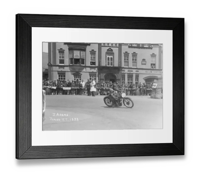 Framed Print : Jack Adams (Velocette) 1933 Junior TT Framed Print : Jack Adams (Velocette) 1933 Junior TT