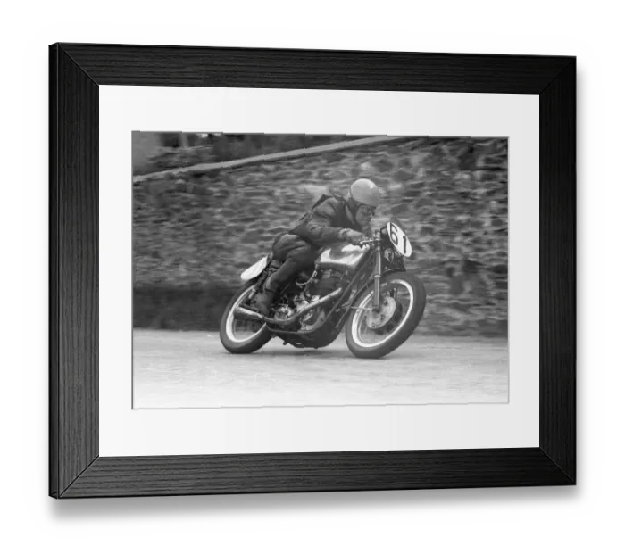 Framed Print : Harry Grant (BSA) 1957 Junior TT Framed Print : Harry Grant (BSA) 1957 Junior TT
