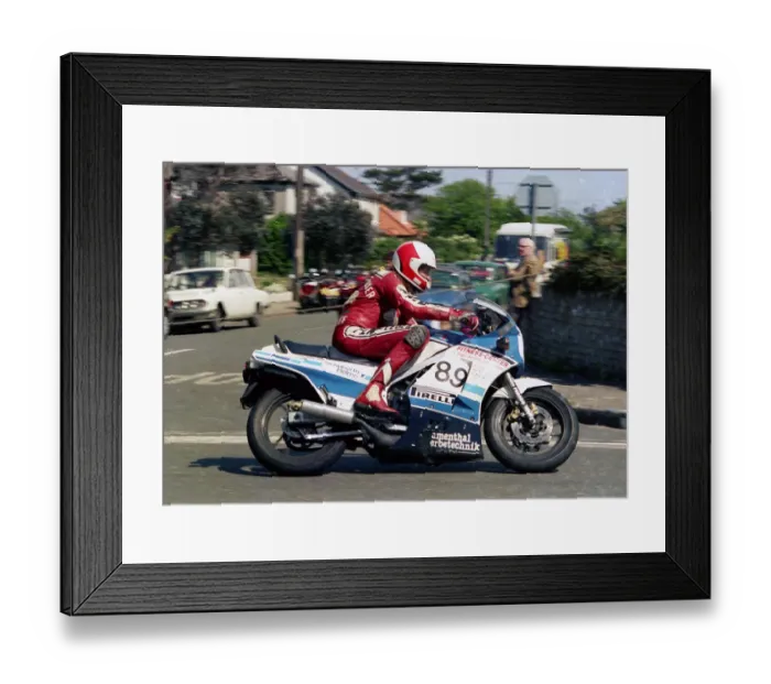 Framed Print : Martin Grein (Suzuki) 1987 Formula One TT Framed Print : Martin Grein (Suzuki) 1987 Formula One TT