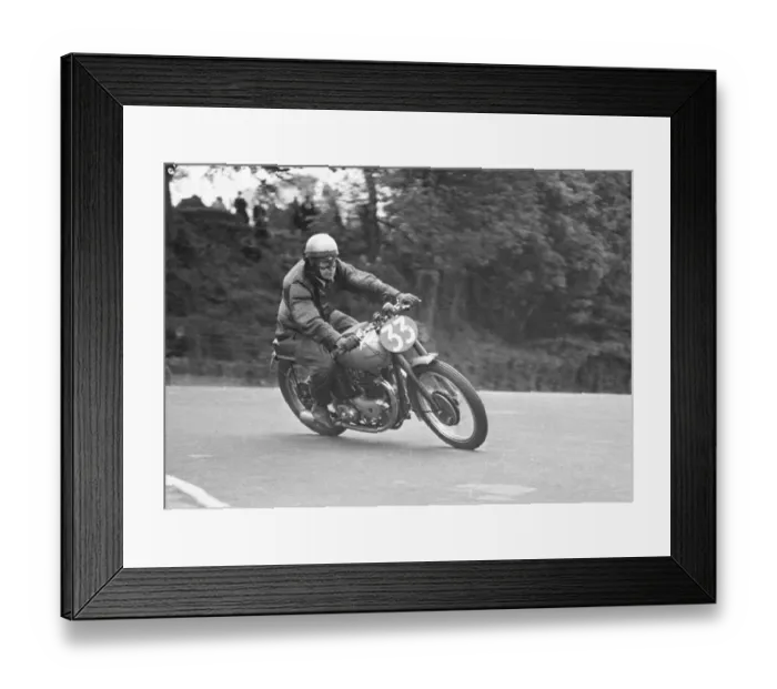 Framed Print : Syl Anderton (Triumph) 1949 Senior TT Framed Print : Syl Anderton (Triumph) 1949 Senior TT