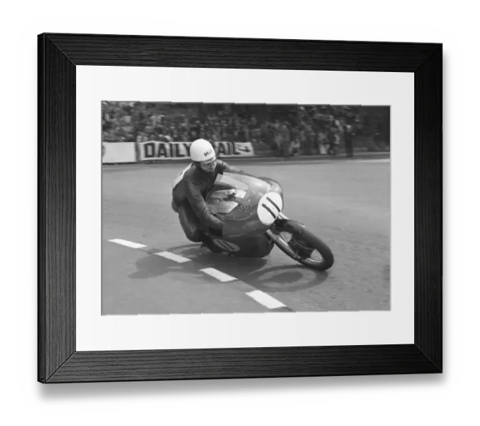 Framed Print : Jack Ahearn at Quarter Bridge: 1964 Senior TT Framed Print : Jack Ahearn at Quarter Bridge: 1964 Senior TT