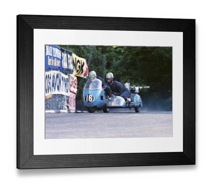 Framed Print : Dave Ajax & M D Caley (Norton) 1965 Sidecar TT Framed Print : Dave Ajax & M D Caley (Norton) 1965 Sidecar TT