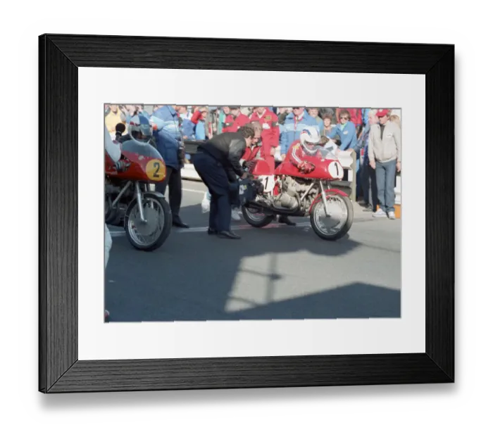 Framed Print : Eduardo Castelli (MV) 1990 TT Parade Lap Framed Print : Eduardo Castelli (MV) 1990 TT Parade Lap