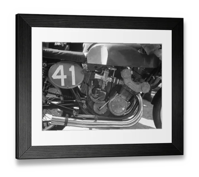 Framed Print : Gilera, 1953 Senior TT