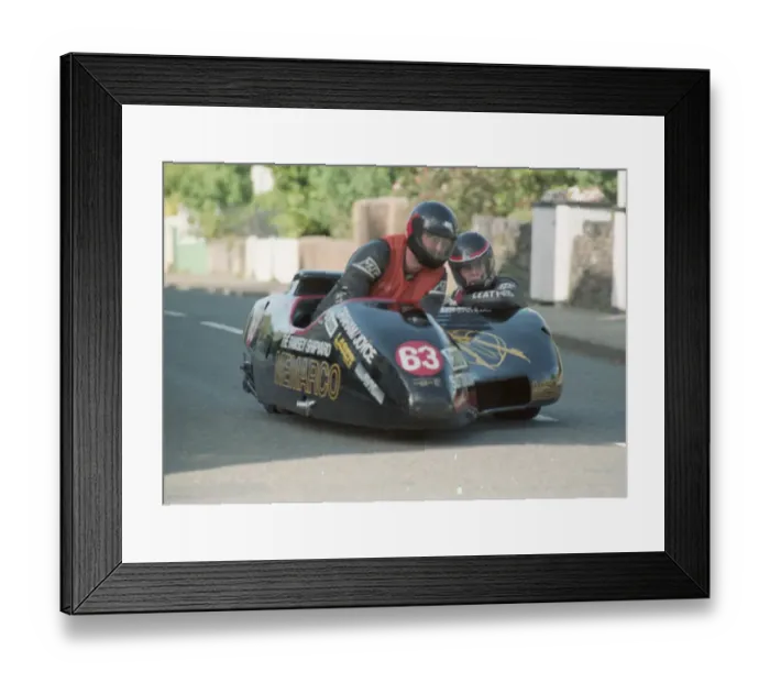 Framed Print : Martin Vollebregt & Karin Barbier (Yamaha) 1990 Sidecar TT Framed Print : Martin Vollebregt & Karin Barbier (Yamaha) 1990 Sidecar TT