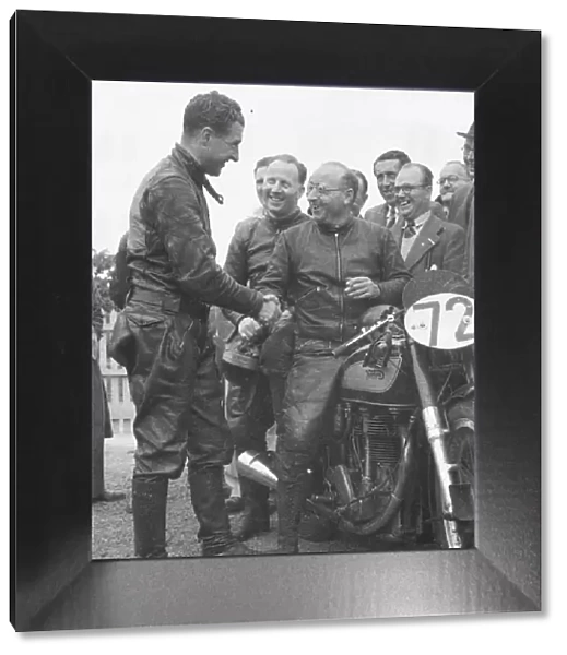Artie Bell; Ken Bills; Harold Daniell; Steve Lancefield; Norton; 1947 Senior TT