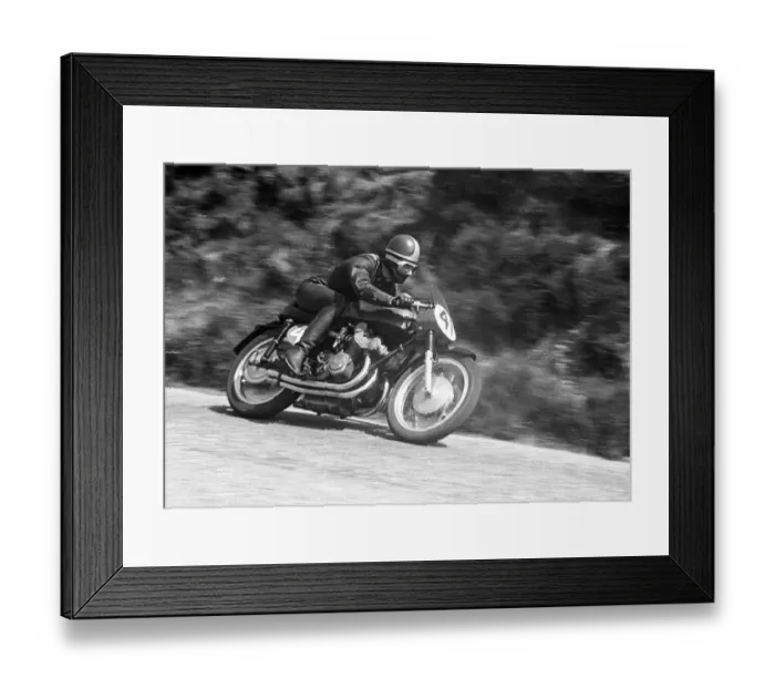 Framed Print : Dickie Dale (Gilera) 1953 Senior TT Framed Print : Dickie Dale (Gilera) 1953 Senior TT