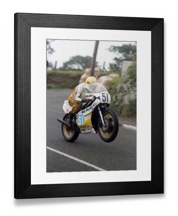 Framed Print : Phil Daniels (Weston Yamaha) 1980 Junior Manx Grand Prix Framed Print : Phil Daniels (Weston Yamaha) 1980 Junior Manx Grand Prix