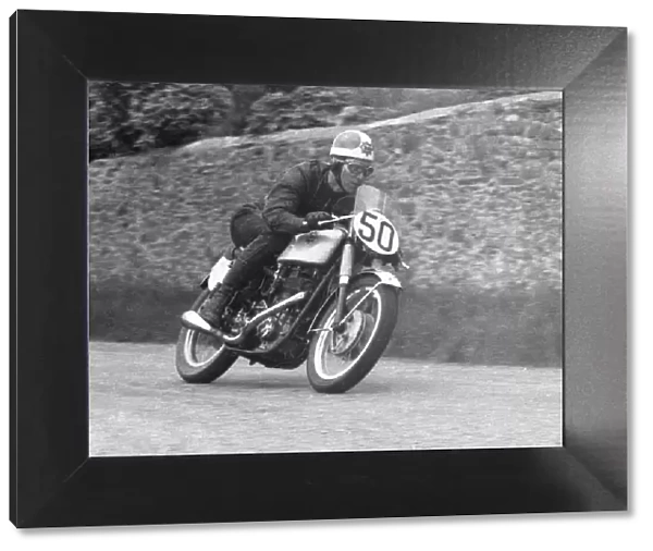 Peter Davey (BSA) 1957 Junior TT