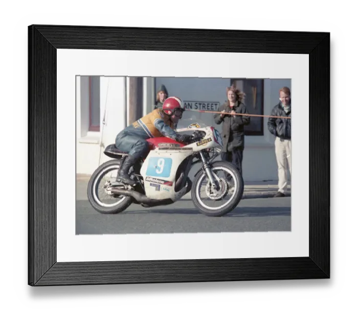 Framed Print : Frank Whiteway (Greeves) 1990 Parade Lap