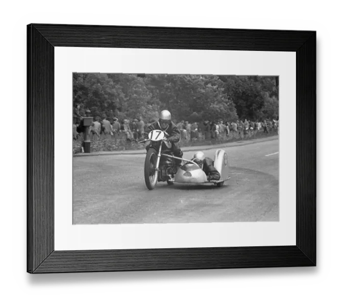 Framed Print : Freddie Garrington & I Paskin (Norton) 1954 Sidecar TT Framed Print : Freddie Garrington & I Paskin (Norton) 1954 Sidecar TT
