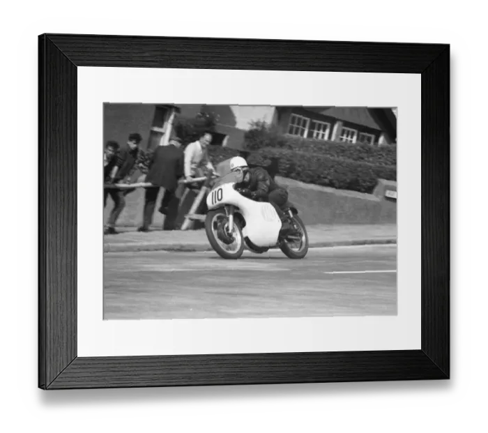 Framed Print : Bill Milne (AJS) 1958 Junior Manx Grand Prix Framed Print : Bill Milne (AJS) 1958 Junior Manx Grand Prix