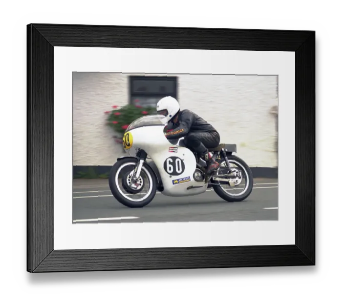 Framed Print : Mick Moreton (Seeley) 2003 Senior Classic Manx Grand Prix