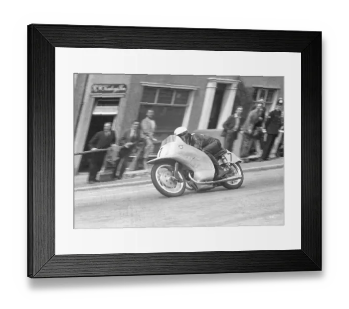 Framed Print : Werner Haas (NSU) 1954 Lightweight TT Framed Print : Werner Haas (NSU) 1954 Lightweight TT