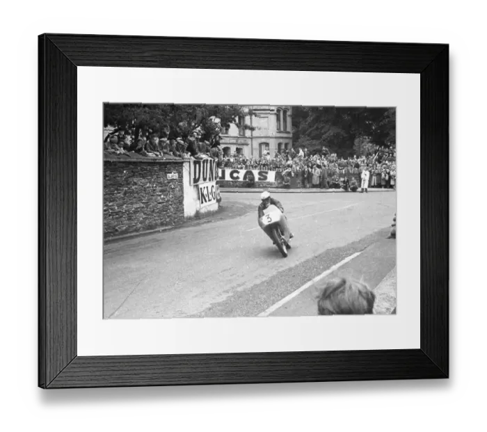 Framed Print : Werner Haas (NSU) 1954 Ultra Lightweight TT Framed Print : Werner Haas (NSU) 1954 Ultra Lightweight TT