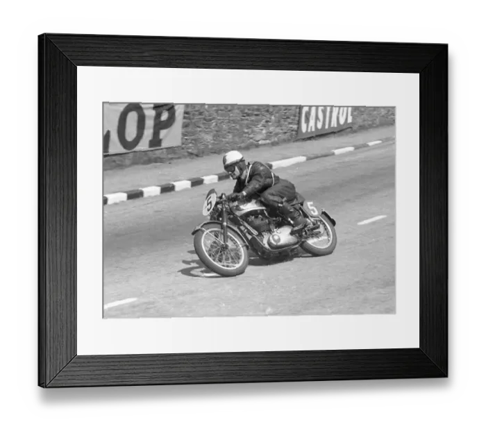 Framed Print : Ewan Haldane (BSA) 1954 Senior Clubman TT Framed Print : Ewan Haldane (BSA) 1954 Senior Clubman TT