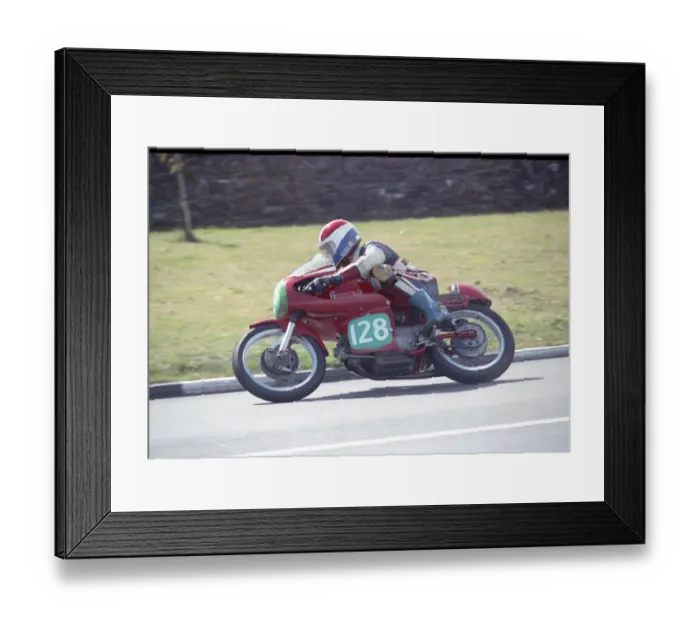 Framed Print : Grant Goodings (Aermacchi) 1990 Lightweight Classic Manx Grand Prix