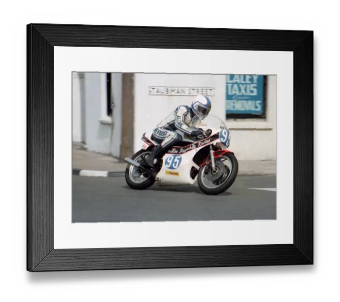 Framed Print : Nick Jefferies (Yamaha) 1983 Junior Manx Grand Prix Framed Print : Nick Jefferies (Yamaha) 1983 Junior Manx Grand Prix