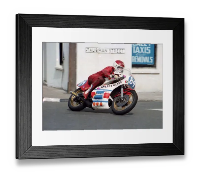 Framed Print : Ray Haynes (Yamaha) 1983 Junior Manx Grand Prix Framed Print : Ray Haynes (Yamaha) 1983 Junior Manx Grand Prix