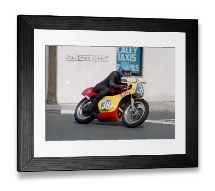 Framed Print : Larry Bernier (Yamaha) 1983 Junior Manx Grand Prix Framed Print : Larry Bernier (Yamaha) 1983 Junior Manx Grand Prix