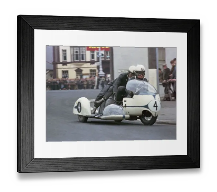 Framed Print : Max Deubel & Emil Horner (BMW) 1966 Sidecar TT Framed Print : Max Deubel & Emil Horner (BMW) 1966 Sidecar TT