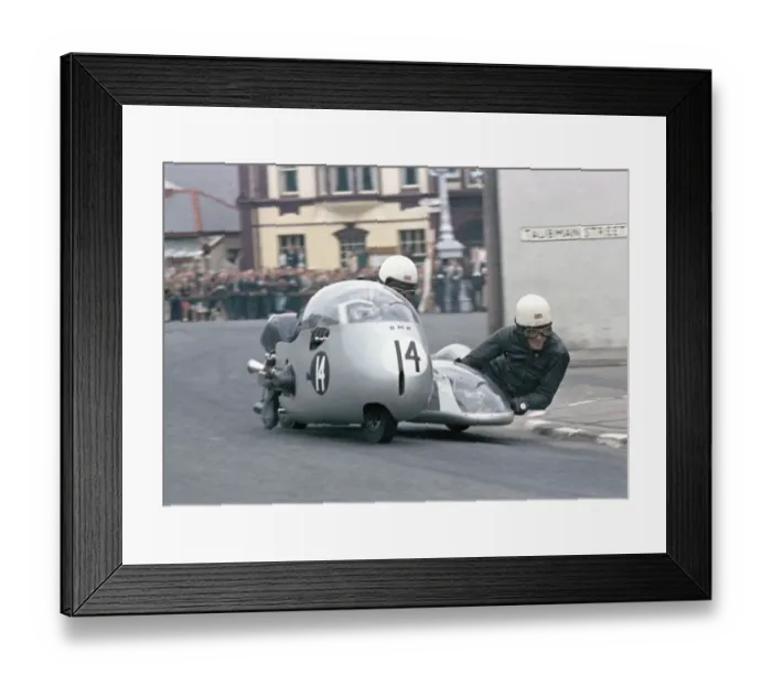 Framed Print : Colin Seeley & Wally Rawlings (BMW) 1966 Sidecar TT Framed Print : Colin Seeley & Wally Rawlings (BMW) 1966 Sidecar TT