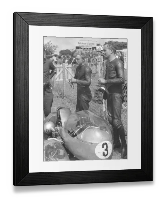Framed Print : George Auerbacher & Benedik Helm (BMW) 1964 Sidecar TT Framed Print : George Auerbacher & Benedik Helm (BMW) 1964 Sidecar TT