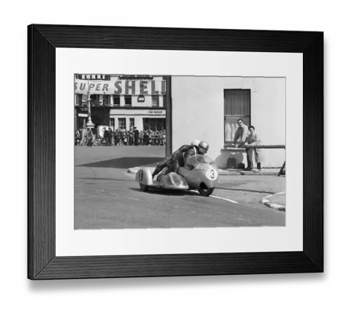 Framed Print : George Auerbacher & Benedik Helm (BMW) 1964 Sidecar TT Framed Print : George Auerbacher & Benedik Helm (BMW) 1964 Sidecar TT