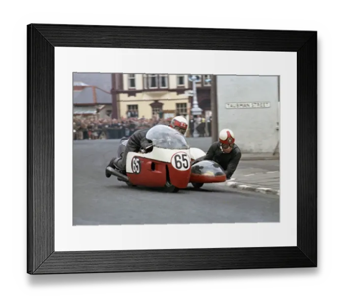 Framed Print : Ian Fillery &s J Chapman (Triumph) 1966 Sidecar TT Framed Print : Ian Fillery &s J Chapman (Triumph) 1966 Sidecar TT