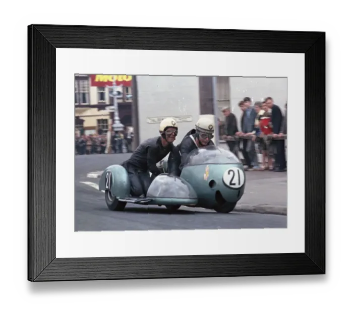 Framed Print : George Auerbacher & Eduard Dein (BMW) 1966 Sidecar TT Framed Print : George Auerbacher & Eduard Dein (BMW) 1966 Sidecar TT