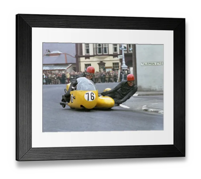 Framed Print : Stuart Applegate & P J Kaufman (BSA) 1966 Sidecar TT Framed Print : Stuart Applegate & P J Kaufman (BSA) 1966 Sidecar TT