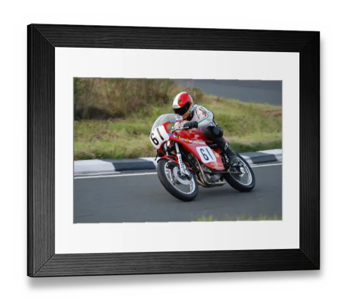 Framed Print : Kevin Ago Murphy (Honda) 2008 Junior Classic Manx Grand Prix