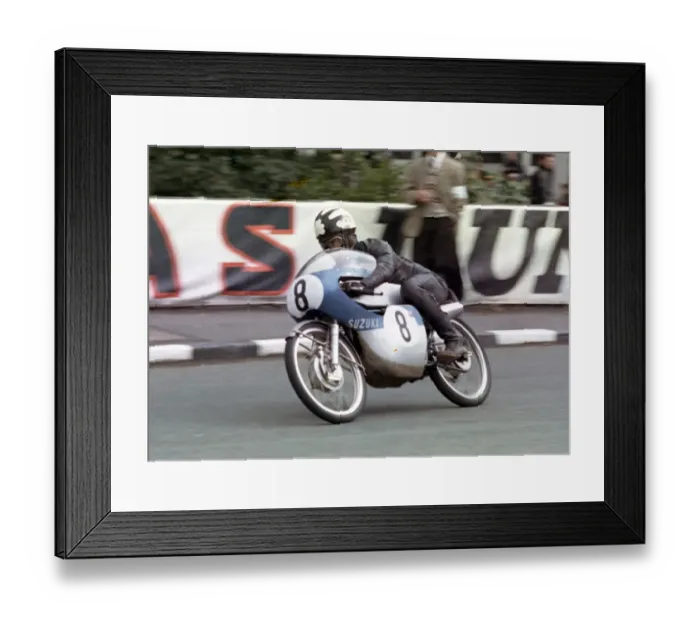 Framed Print : Tommy Robb (Suzuki) 1966 50cc TT Framed Print : Tommy Robb (Suzuki) 1966 50cc TT
