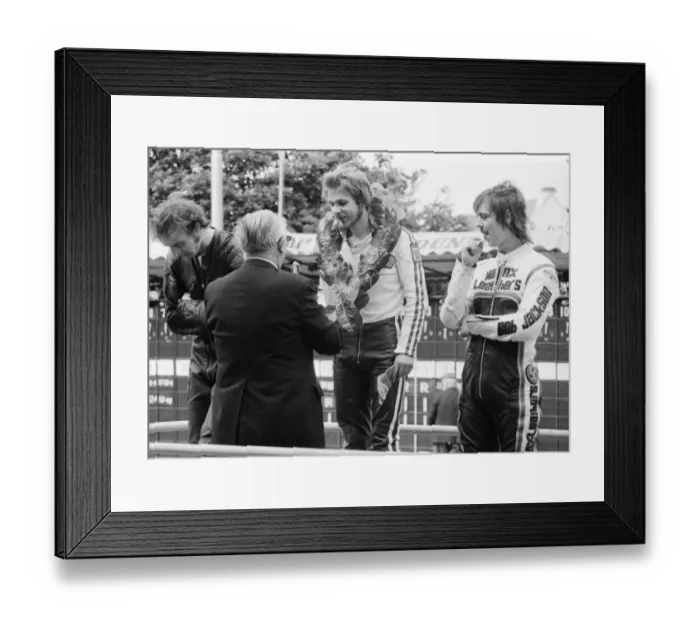 Framed Print : Alec Swallow, Cliff Paterson & Bob Jackson 1978 Lightweight Manx Grand Prix Framed Print : Alec Swallow, Cliff Paterson & Bob Jackson 1978 Lightweight Manx Grand Prix