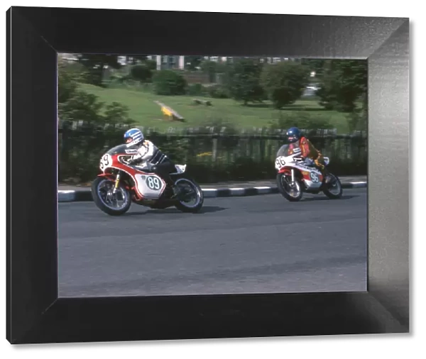 John Hannaford (Yamaha) and Ron Rowlands (Yamaha) 1978 Lightweight Manx Grand Prix