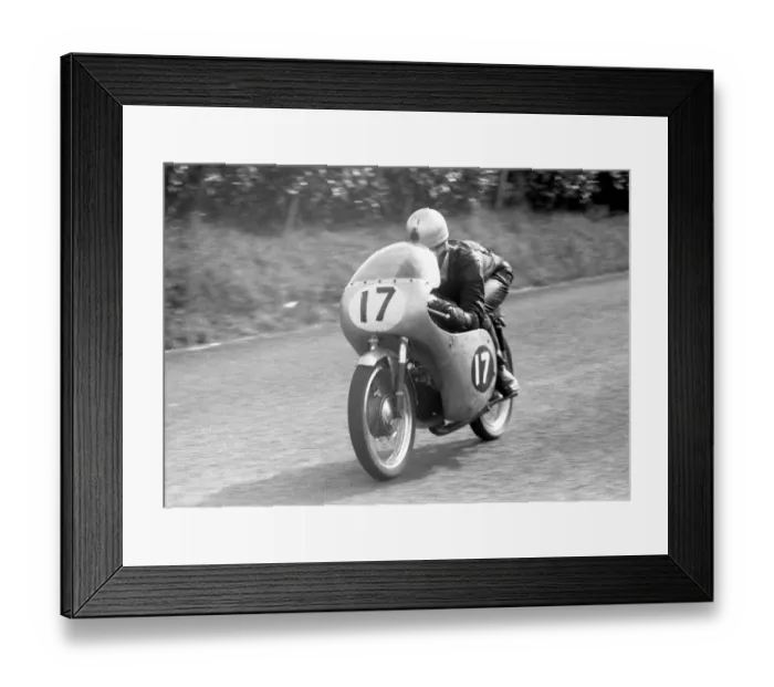 Framed Print : Jim Baughn (EMC) 1959 Ultra Lightweight Ulster Grand Prix Framed Print : Jim Baughn (EMC) 1959 Ultra Lightweight Ulster Grand Prix